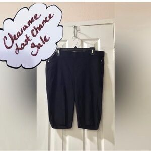 Rafaella Women’s Size 16 Shorts Elegant Black Fabric Stretch